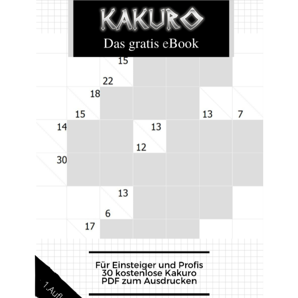 Kakuro – Das gratis eBook – 1. Auflage